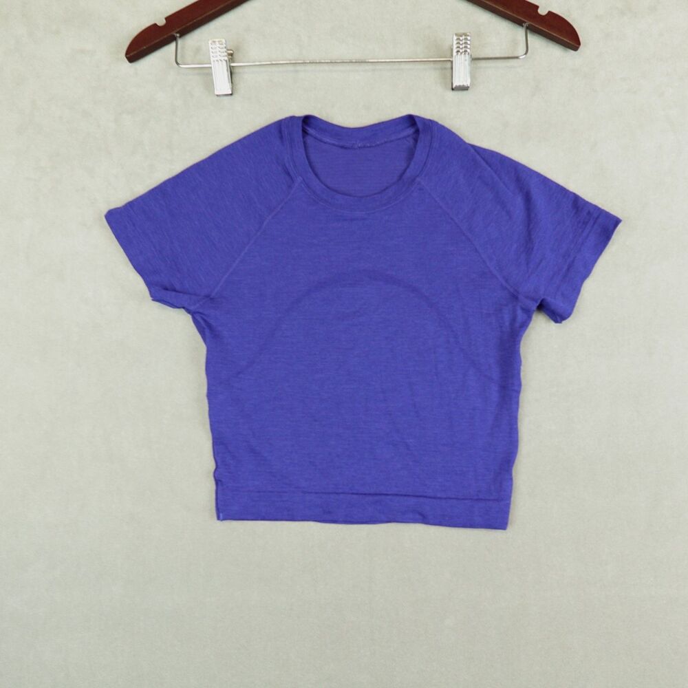 Lululemon Swiftly Tech Short Sleeve 2.0 Blue Shirt Women Size 2